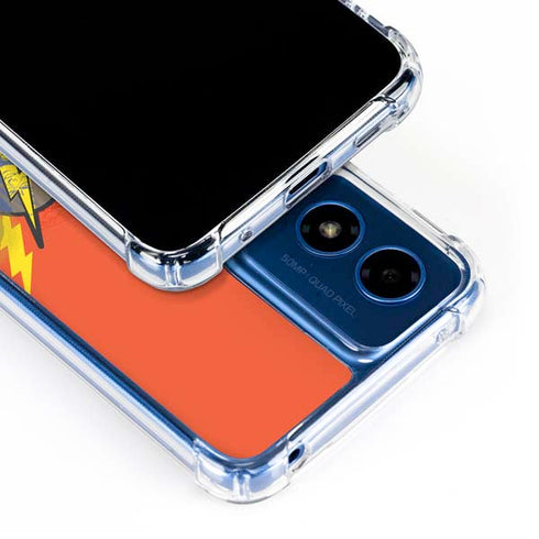 DC Comics The Flash City Collage Art Moto G 5G (2024) Clear Case